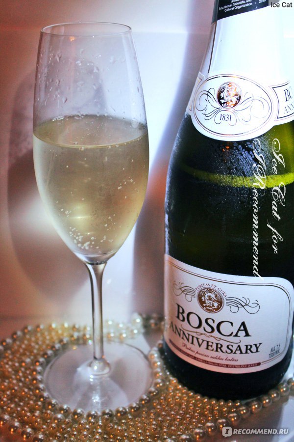 Шампанское боско федерико. Вино Bosca Anniversary. Вино игристое Bosca Anna Federica. Шампанское Боско полусладкое.