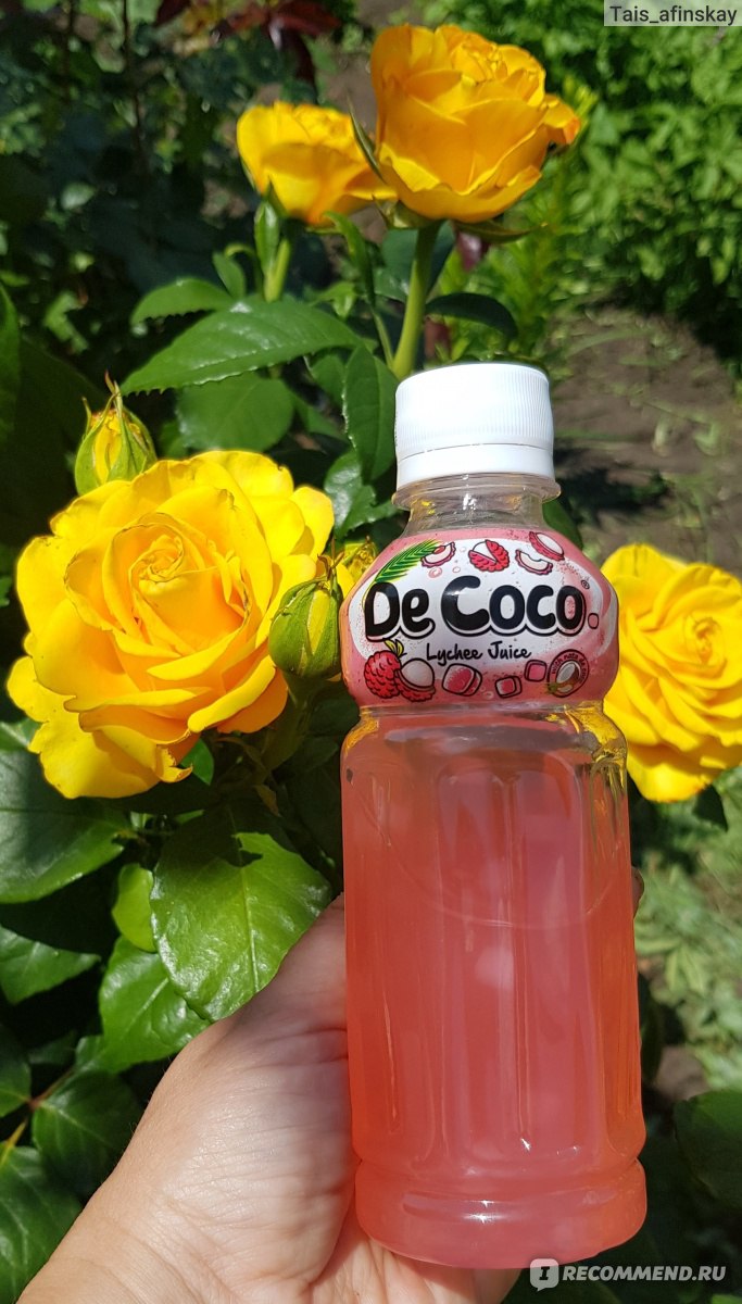 Напиток сокосодержащий De Coco  с кусочками кокосового желе и вкусом личи, без газа, 0,28 л фото