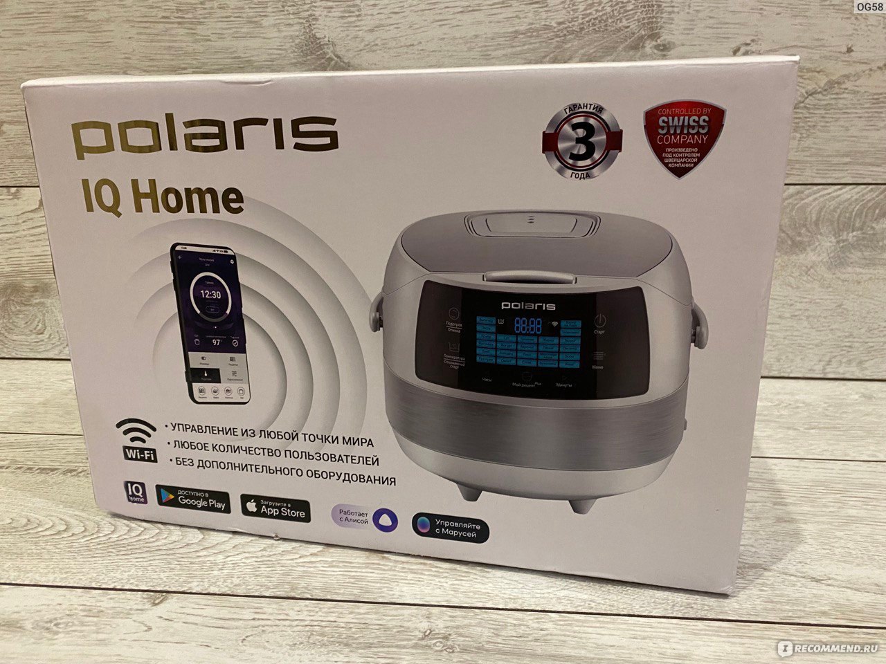 Мультиварка Polaris PMC 5040 Wi-Fi IQ Home - «Эта белоснежная красавица  каждый день не только радует мой глаз, но и помогает мне в готовке!» |  отзывы