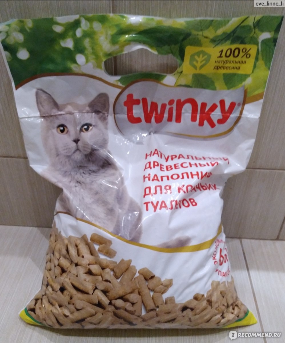 Наполнитель для кошачьего туалета Twinky древесный - «Наполнитель хорошо  держит запах. Используем не только для кота.» | отзывы