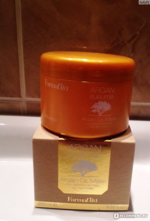 Маска с аргановым маслом farmavita argan sublime argan oil mask 1000 мл