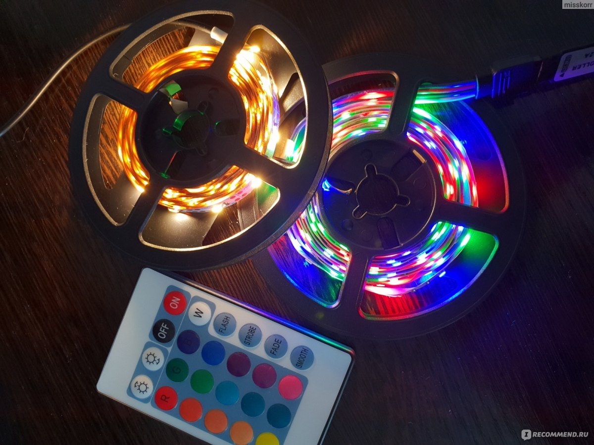 Светодиодная лента Aliexpress USB LED Strip light 2835 /RGB/White/Warm  White/ Waterproof Tape LED Lamp 1M 2M 3M 4M 5M - «Светодиодная лента для  подсветки ТВ с пультом Где взять ? На