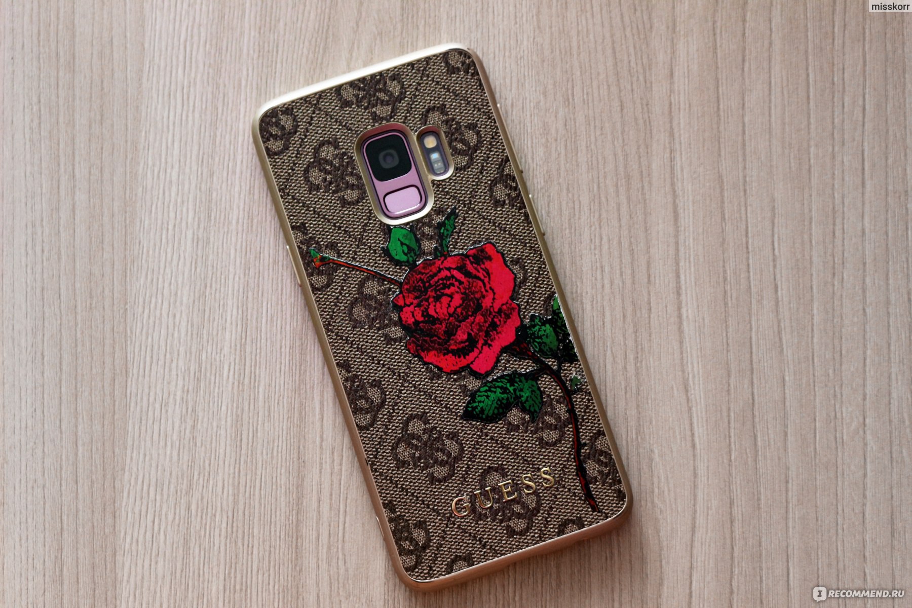 Чехол для смартфона GUESS Flower Desire 4G /Roses Brown/ for Samsung Galaxy  S9 - «Шикарный чехол для смартфона от GUESS! ❤️» | отзывы