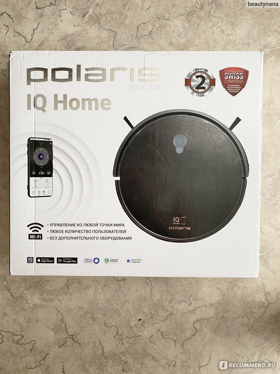 Робот-пылесос Polaris PVCR G2 1226 Wi-Fi IQ Home - «🖤Мой новый стильный  помощник по дому- Polaris PVCR G2 1226 Wi-Fi IQ Home