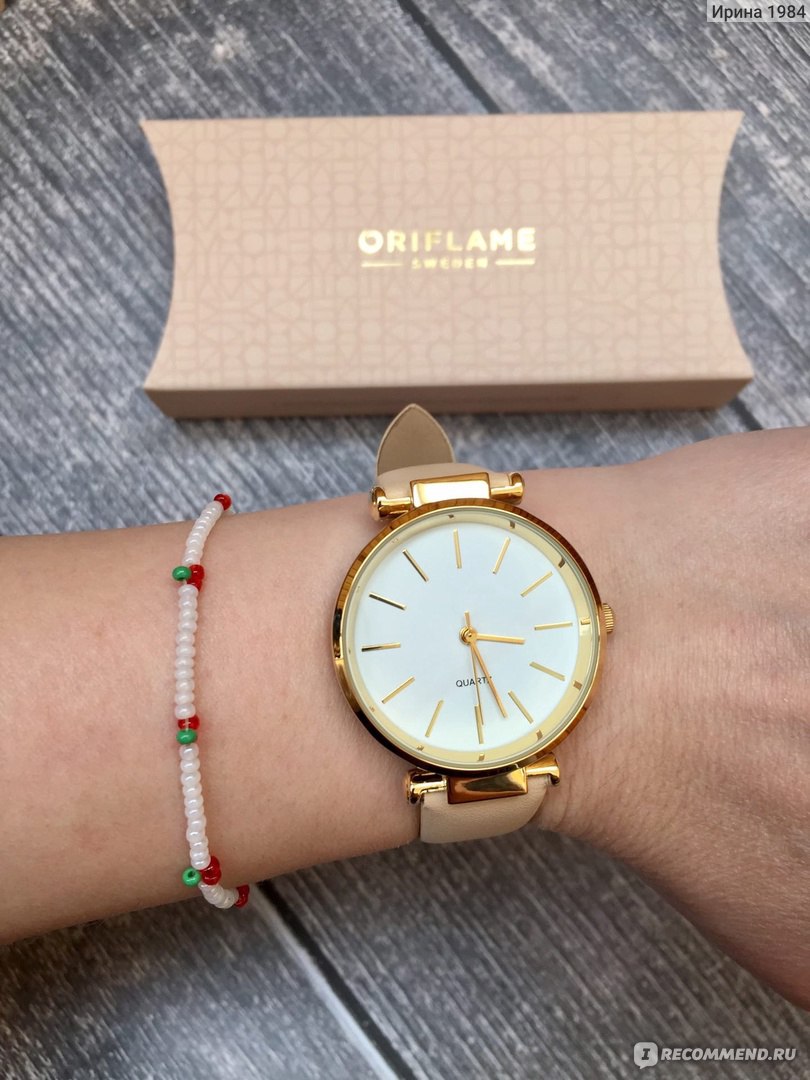 Часы женские Oriflame Юбилейные в элегантном стиле (артикул 45433) - «Часы мне нужны не только для того, чтобы знать точное время, но ещё и как завершающий элемент в образе.»