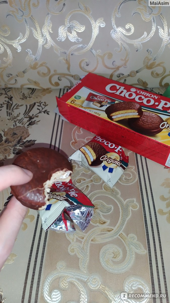 Классические чокопайки "Orion Choco Pie Original"