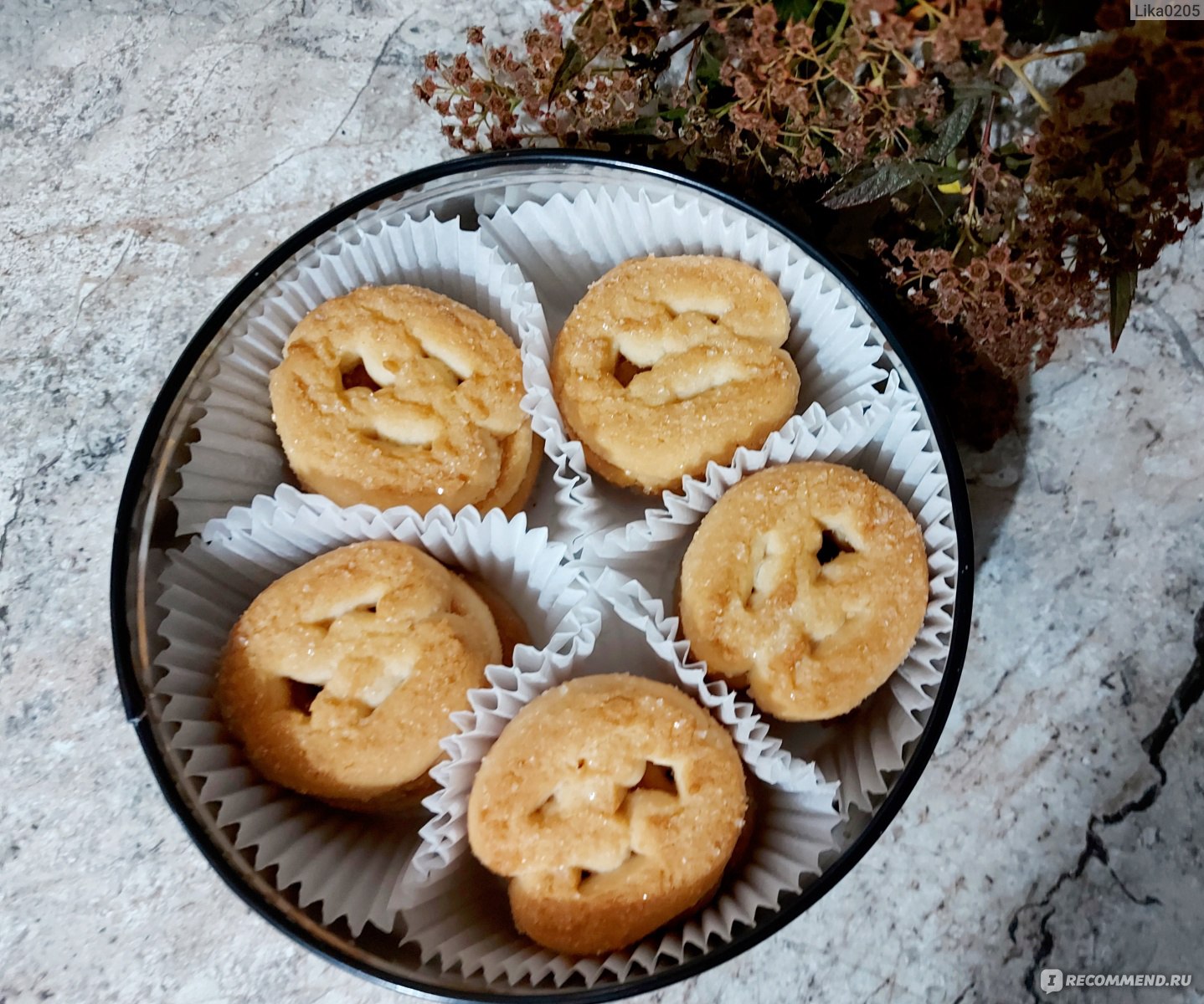 Печенье сдобное Regnum Страшилки - «🎃🥯Внешний вид у печенья аппетитный  сверху посыпано сахаром, выглядит как домашняя выпечка.» | отзывы