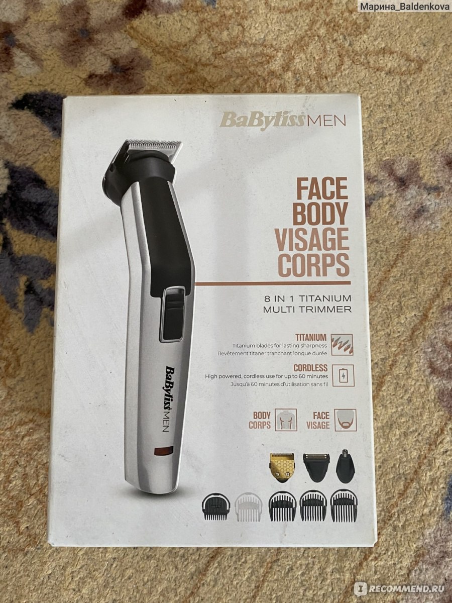 Триммер для мужчин Babyliss MT726E - «Триммер BaByliss MT726E » | отзывы