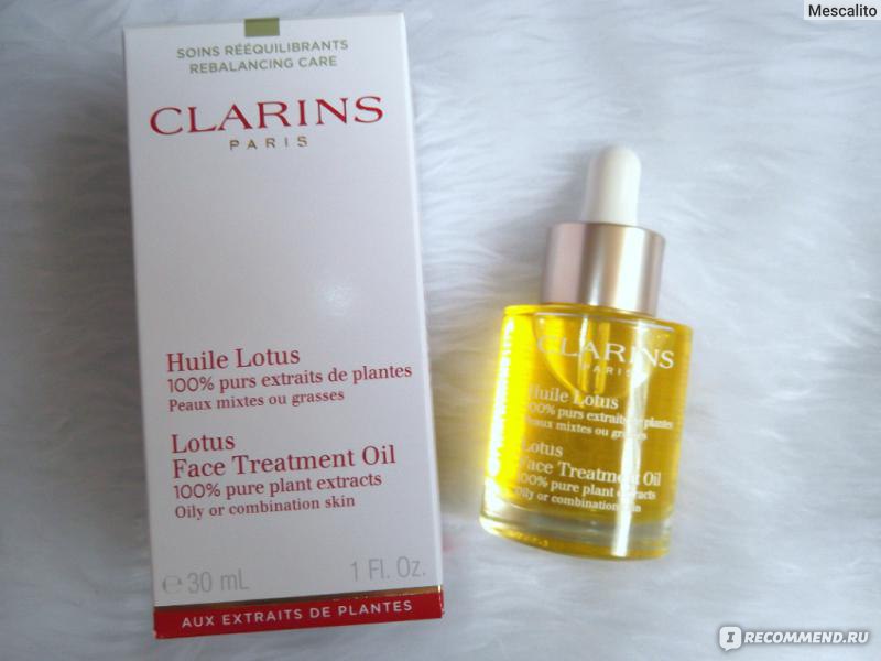 Clarins lotus масло