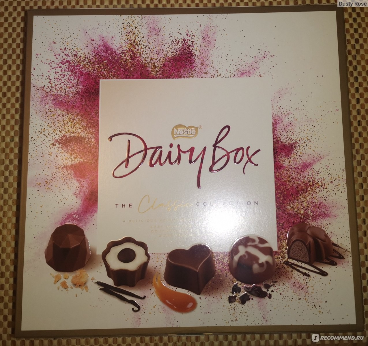 Конфеты шоколадные Nestle Dairy Box Ассорти - «Красивые конфеты ...
