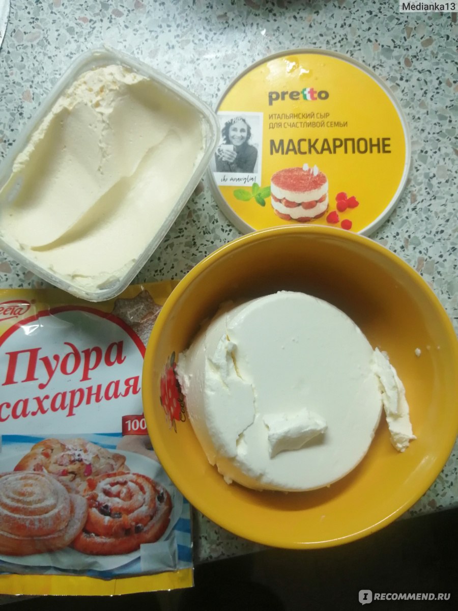 Сыр Pretto Mascarpone Маскарпоне - «Даже неумелый кондитер приготовит  отличный крем для десерта из этого сыра» | отзывы