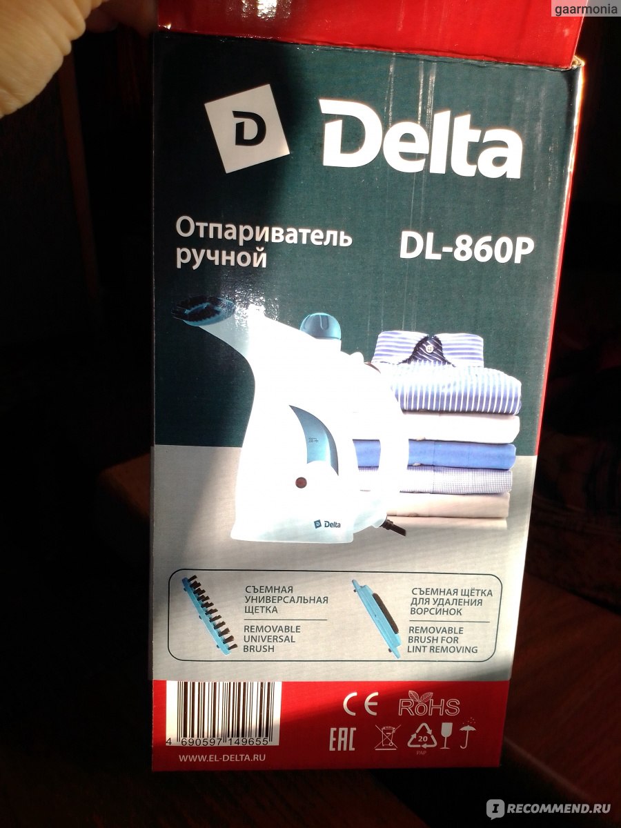 Ручной отпариватель Delta DL-860P фото