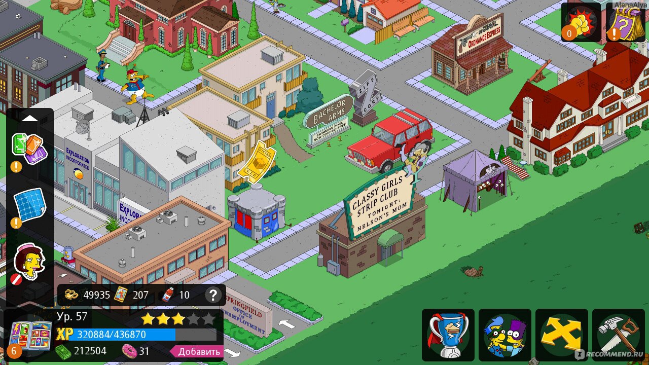 The Simpsons Tapped Out, Спрингфилд - «Краткая инструкция по игре или как  занять себя на энное количество времени)» | отзывы