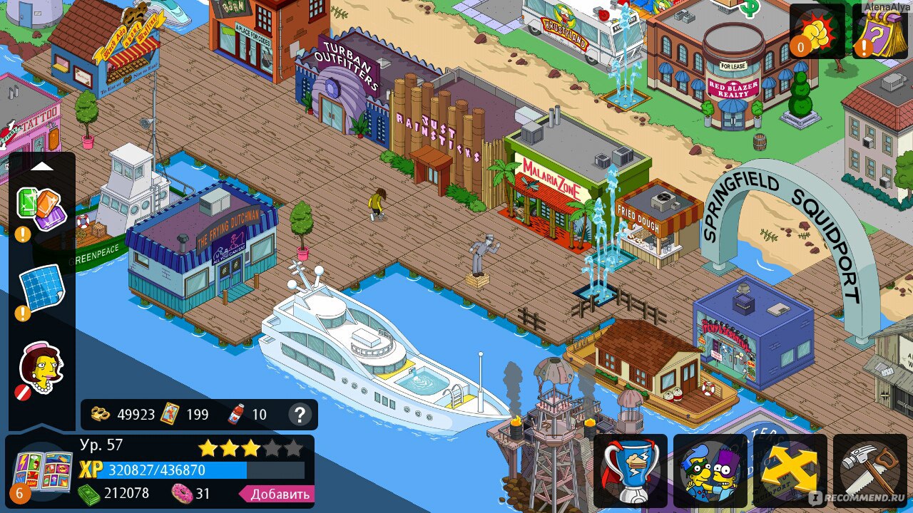 The Simpsons Tapped Out, Спрингфилд - «Краткая инструкция по игре или как  занять себя на энное количество времени)» | отзывы