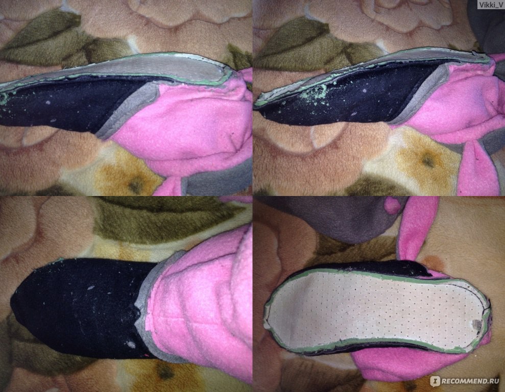 Тапочки 'Зайчики' флисовые (фиолетовые с розовыми ушками) купить в Киеве и Украине