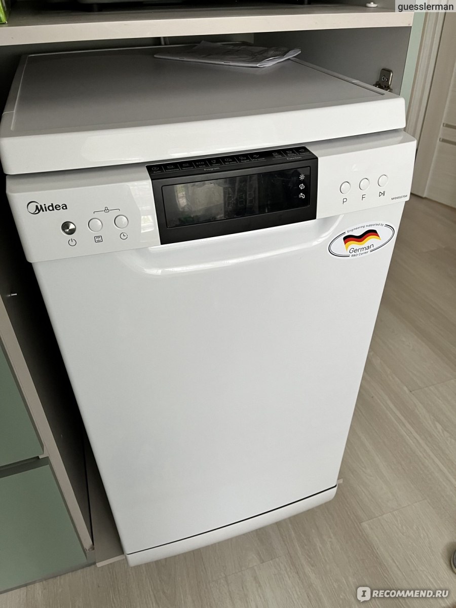 Посудомоечная машина Midea MFD45S370W - «любимая помощница, главное  приноровиться» | отзывы