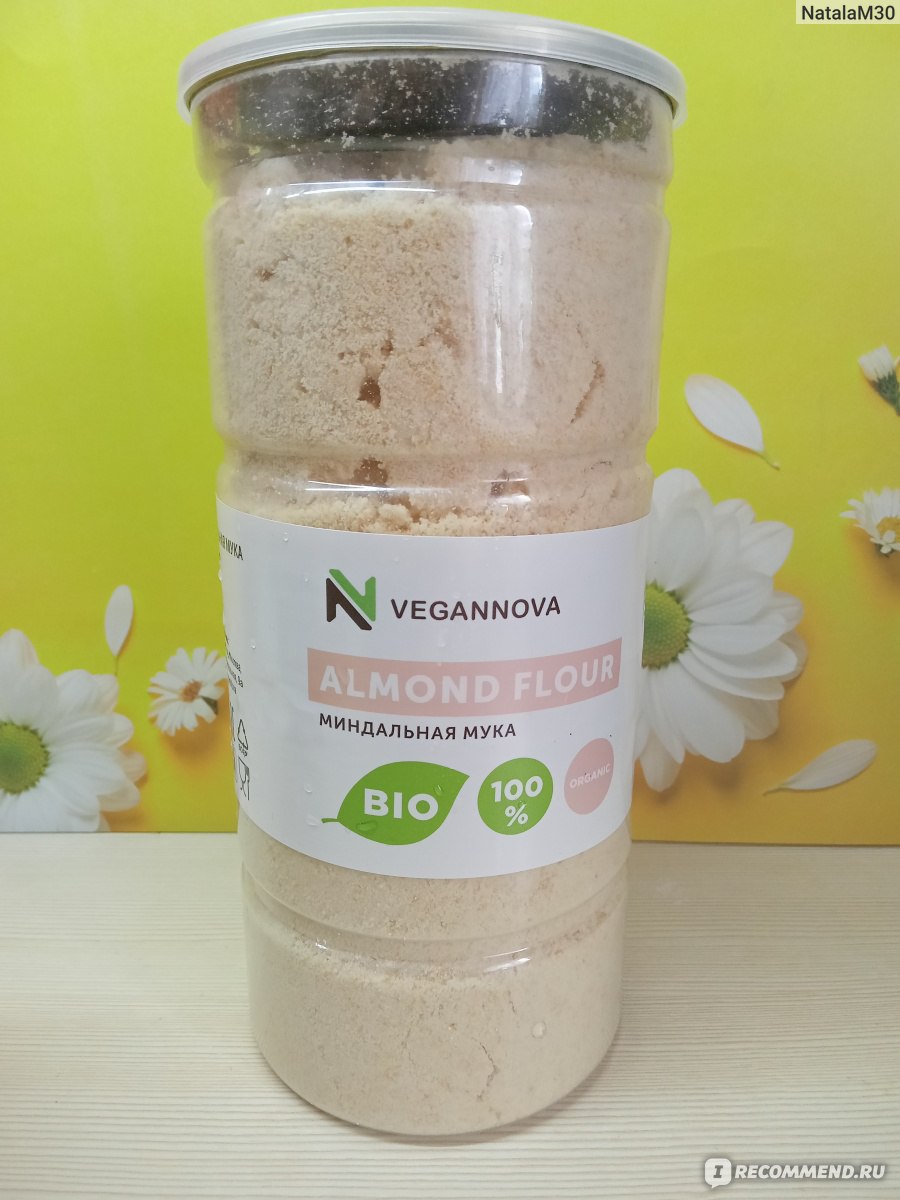 Миндальная мука VeganNova Almond Flour - «Очень вкусное и полезное печенье  за 30 минут. Все благодаря миндальной муке VeganNova Almond Flour» | отзывы