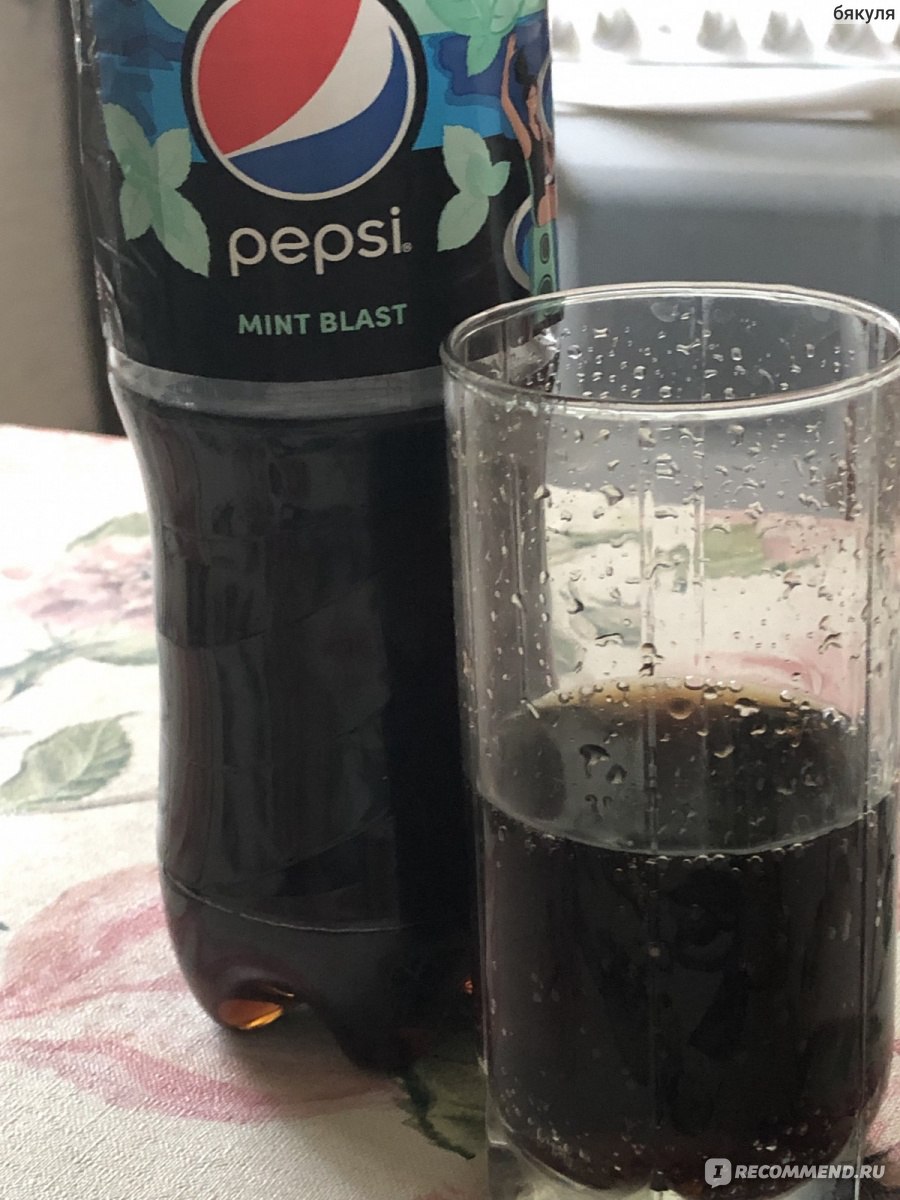 Безалкогольный напиток Pepsi “Blast Mint” без калорий со вкусом дикой мяты.  - «Новый вкус или обычная Pepsi?» | отзывы