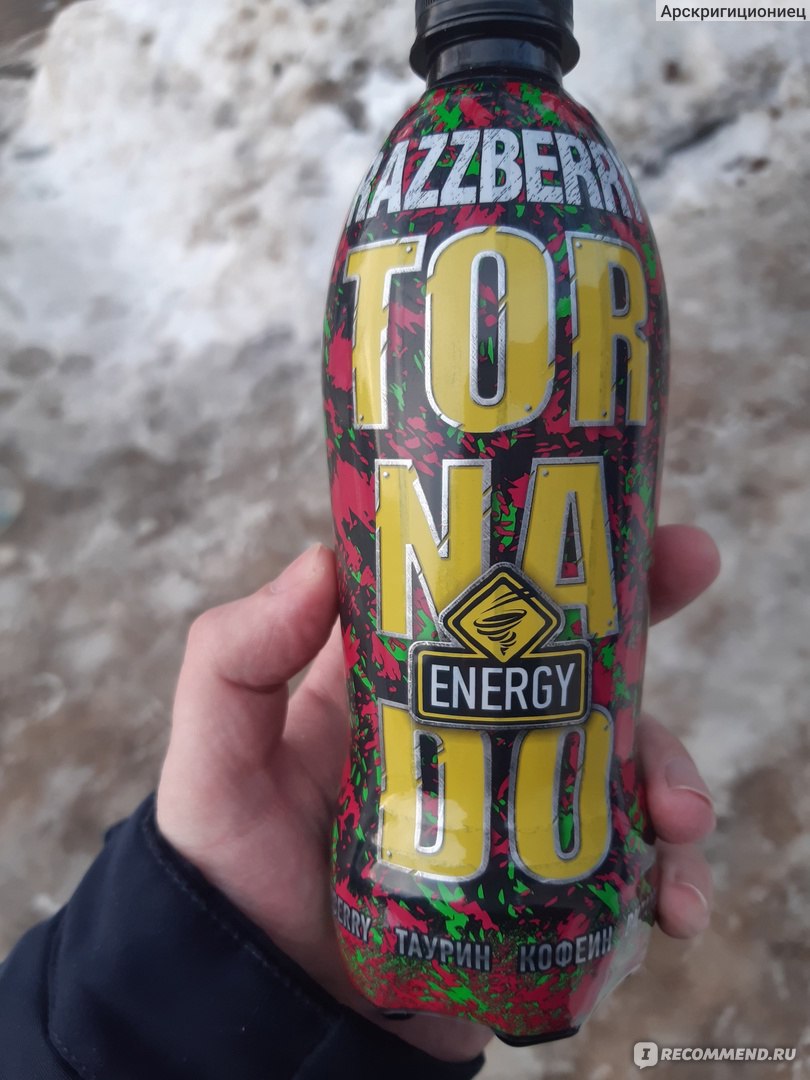 Энергетический напиток Tornado Energy Razzberry - «Малиновый взрыв эмоций,  вредный для детей» | отзывы