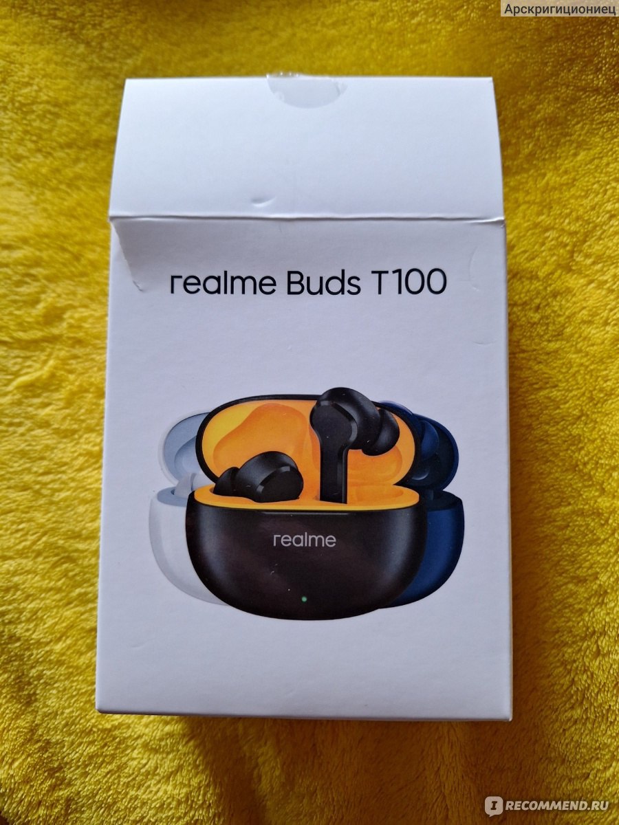 Беспроводные наушники Realme Buds T100 - «Хорошо держатся в ушах, долго  держат заряд, хороший звук, но не достаёт нормальной середины и верхов» |  отзывы