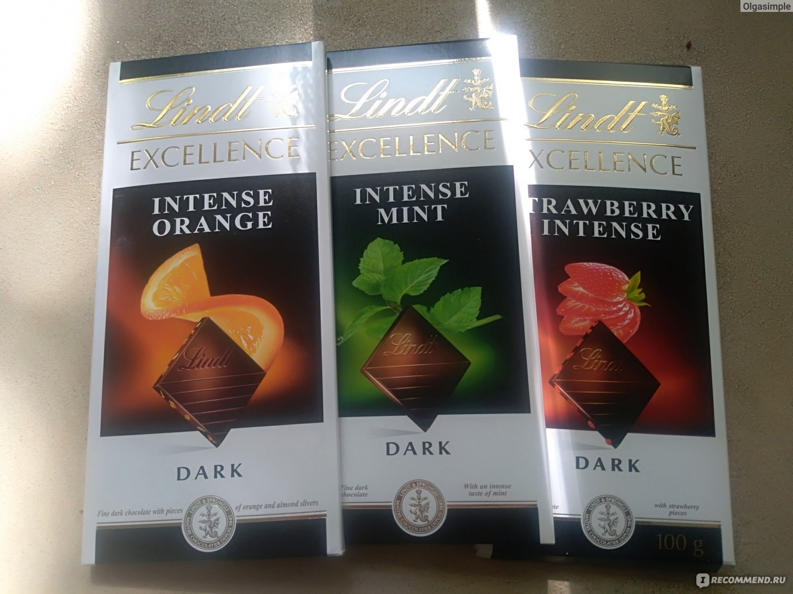 Шоколад Lindt Excellence с грушей