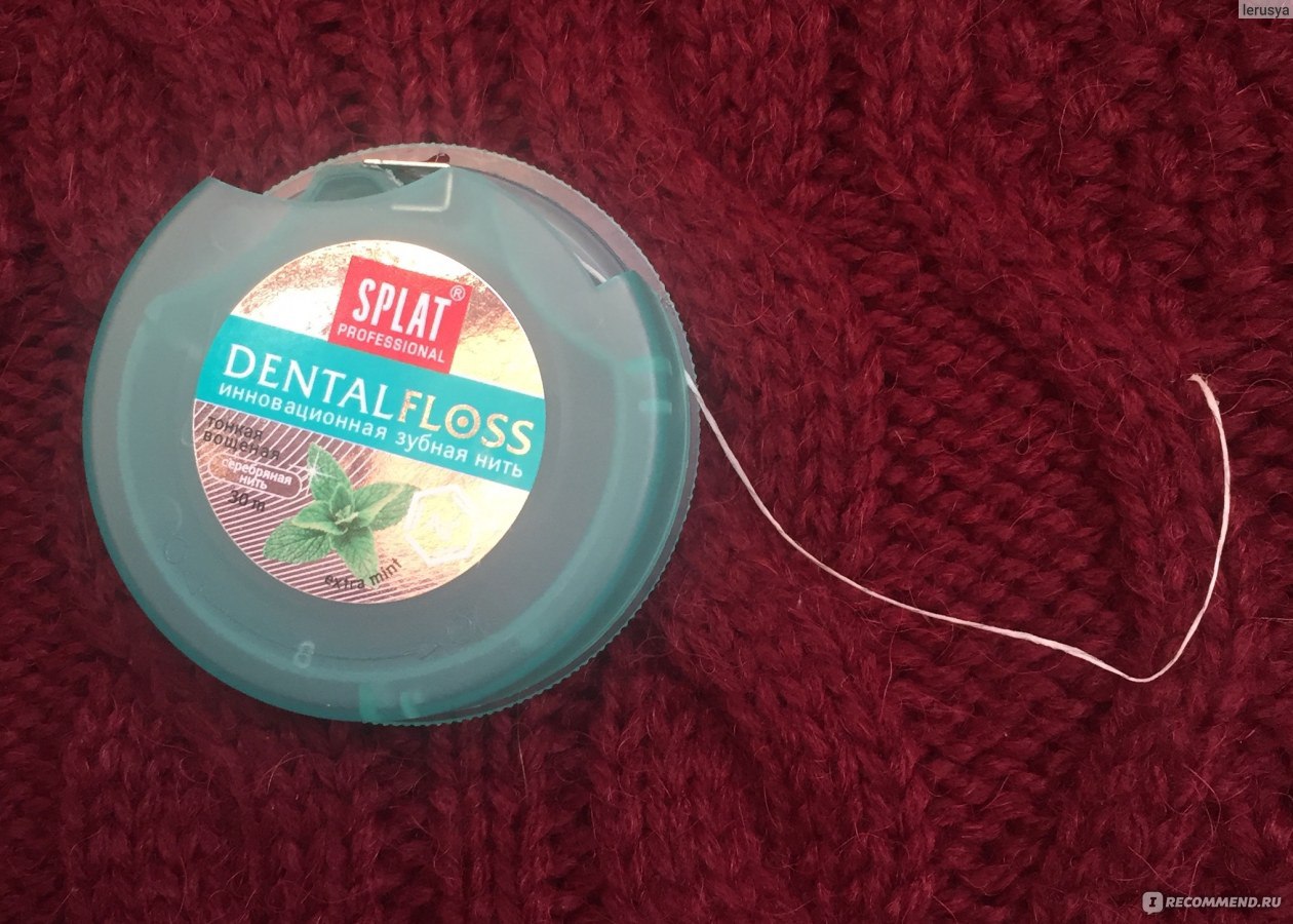 Splat зубная нить апельсины-корица Dental Floss 40м