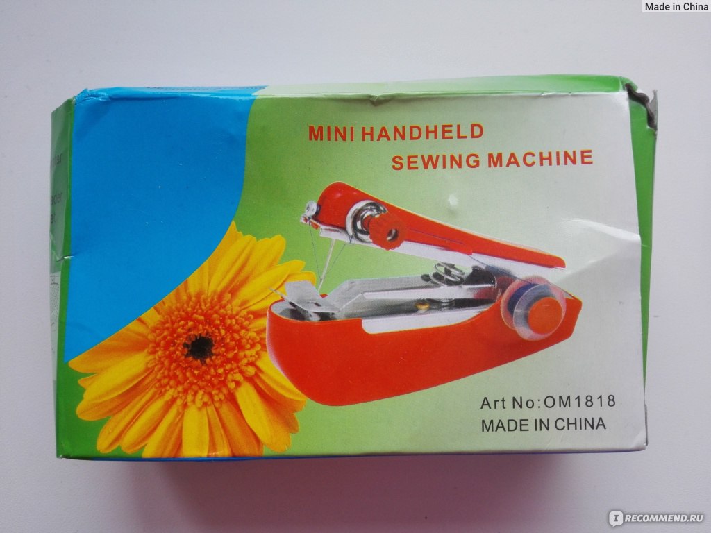 Швейная машина Aliexpress 1 pcs Mini Portable Cordless Hand-held Clothes Sewing Machine Home & Travel Use New Hot Selling фото