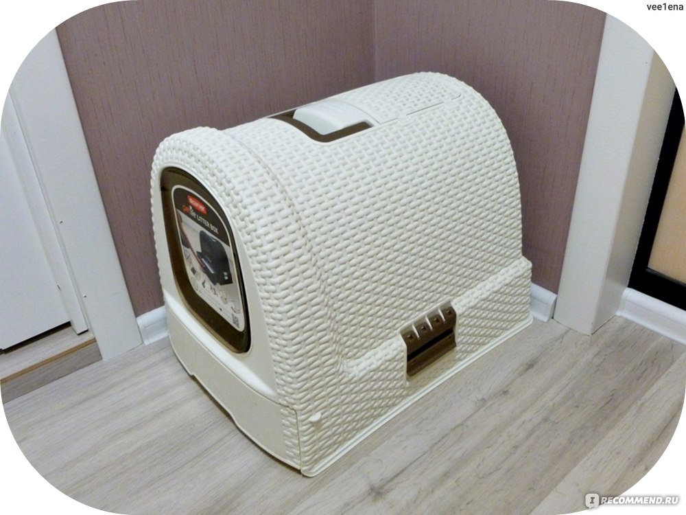 Закрытый туалет Curver Туалет-домик PetLife - «Когда никто не догадается,  где в квартире кошачий туалет. Лоток по цене крыла самолета. Но красивый,  удобный, закрытый и прочный - что еще надо для счастья?