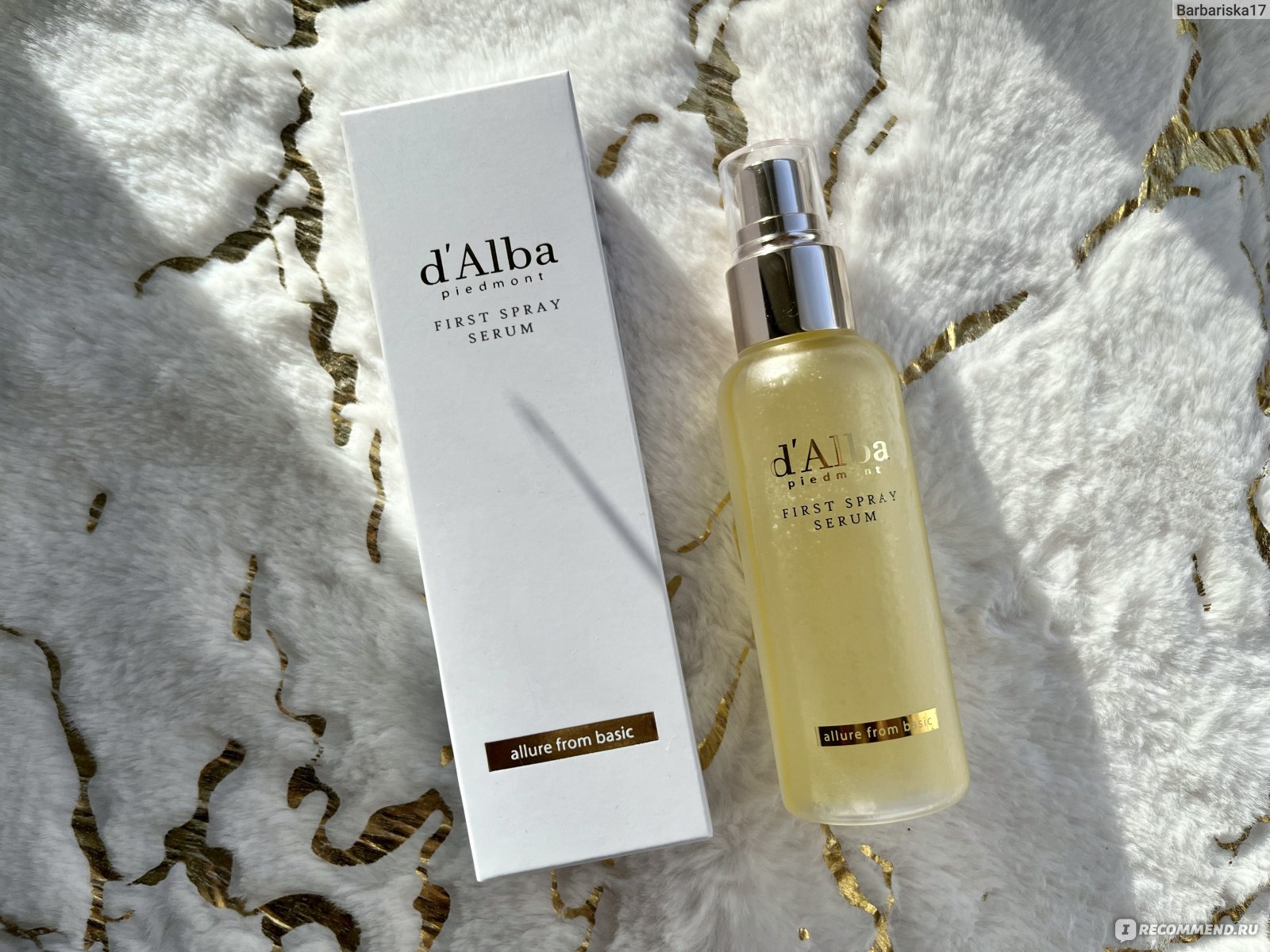 D alba white truffle first spray serum