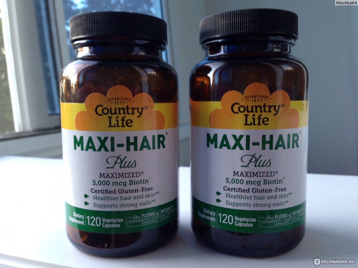 Iherb отзывы. Country Life, Maxi-hair Plus, 5000 мкг 120 вегетарианских капсул. Макси Хаир витамины для волос. Витамины с айхерба для волос. Витамины для волос айхерб.