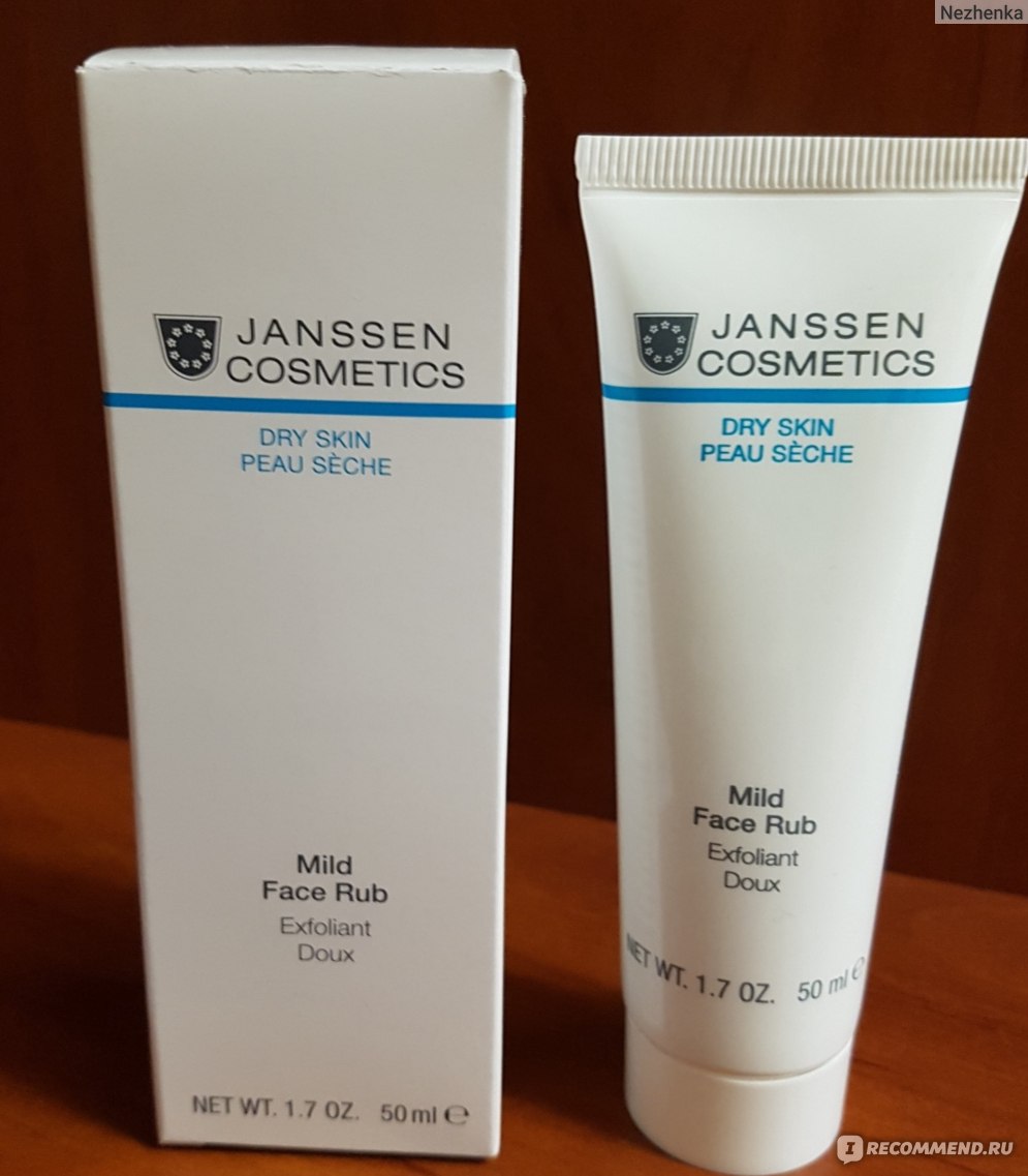 Rub face. Скраб Janssen. Janssen маска для лица. Janssen Cosmetics для сухой кожи. Janssen mild face RUB.