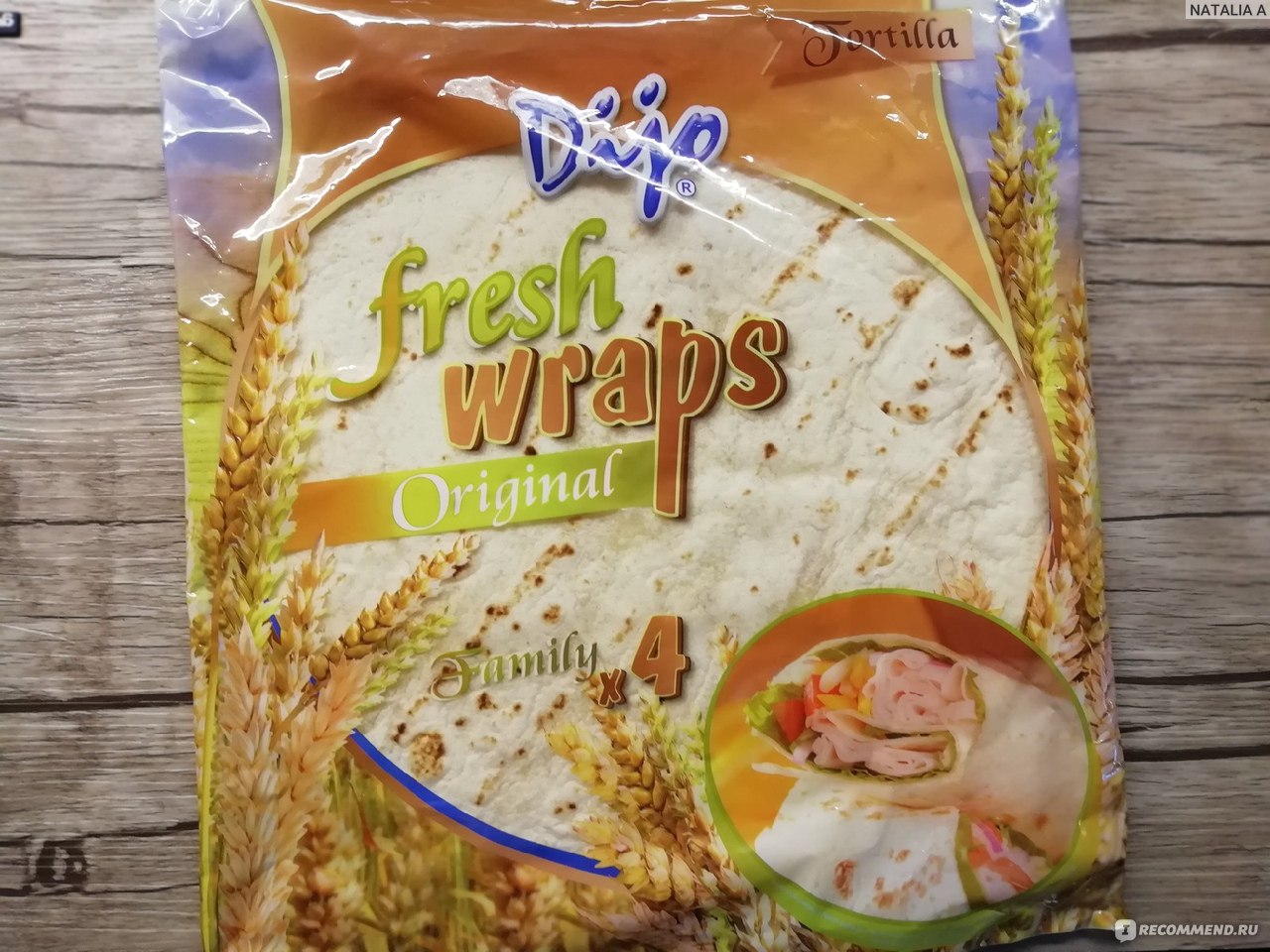 Тортилья Dijo Fresh Wraps Original Family - «Похудеть и вкусно кушать.  Тортилья пшеничная Dijo Fresh Wraps Original Family. Вариант вкусного  завтрака. ПП шаурма.» | отзывы