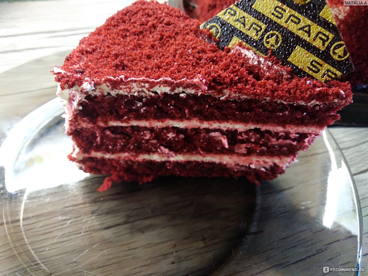 Торт красный бархат из спара