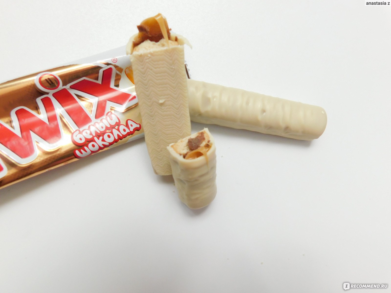 Twix белый, шоколадный батончик 55 г