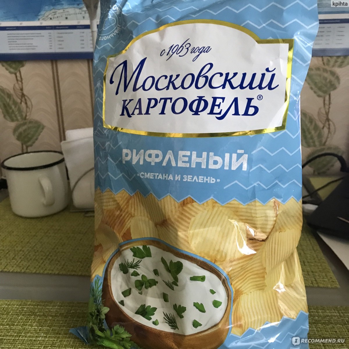 Чипсы Московский картофель Картофель хрустящий Рифлёный 