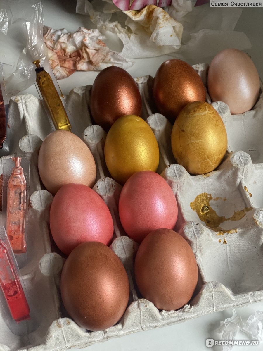 Как красить яйца, чтобы получился равномерный красивый цвет