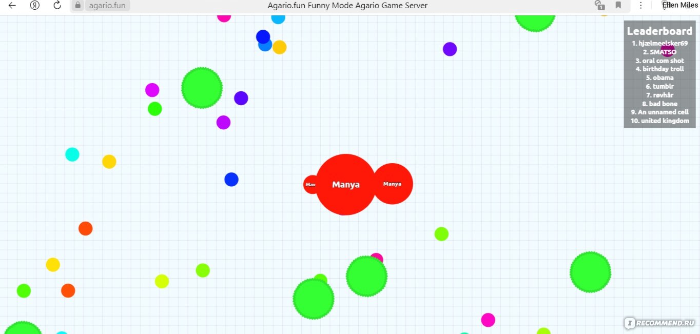 Сайт agario.fun - «Достойная замена легенде 2015 года - agar.io + новые  режимы» | отзывы