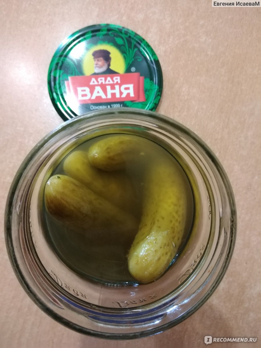 Консервы Дядя Ваня Огурчики маринованные - «Вкусные огурчики с приятной  кислинкой. » | отзывы