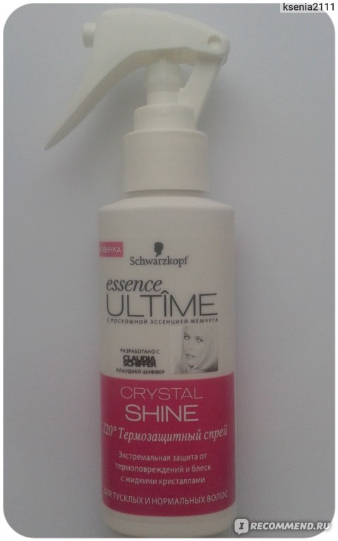 Термозащитный спрей Schwarzkopf essence ultime crystal shine ...
