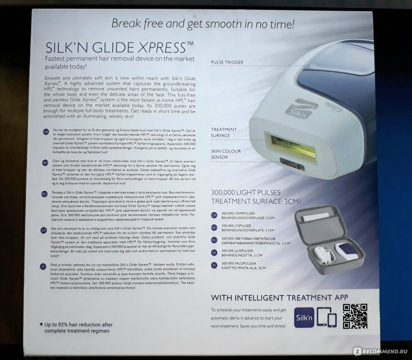 Фотоэпилятор Silk′n Glide Xpress 300K фото