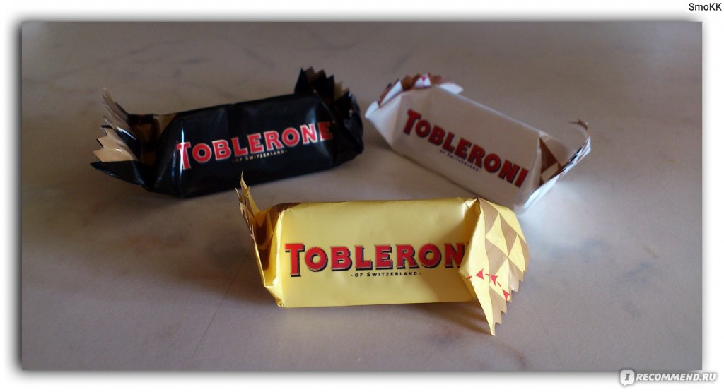 Шоколад Toblerone ассорти, 120г