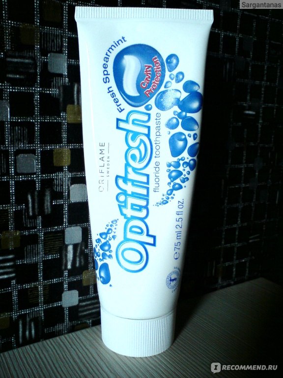 Зубная паста Oriflame Противокариозная Оптифреш Optifresh Fluoride ...