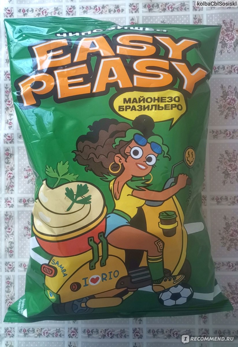 Чипсы картофельные EASY PEASY со вкусом майонеза "Майонезо Бразильеро ...
