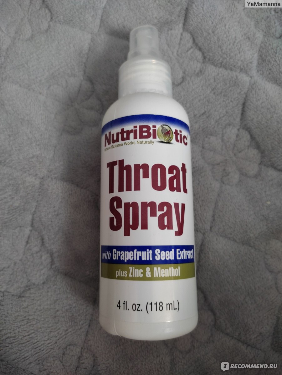 Спрей для горла NutriBiotic First Aid Throat Spray - «помогает при ...