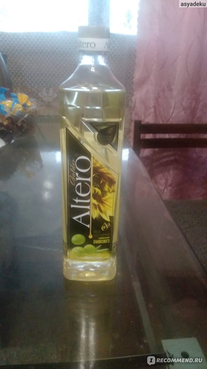 Масло подсолнечное Altero Golden с добавлением оливкового - «Хорошее ...