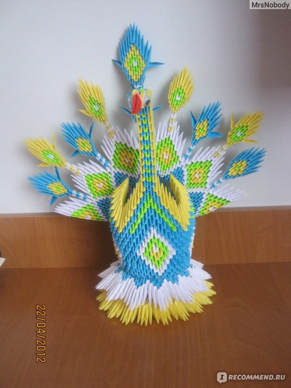 Мастер-класс по сборке жар-птицы из бумаги в технике оригами