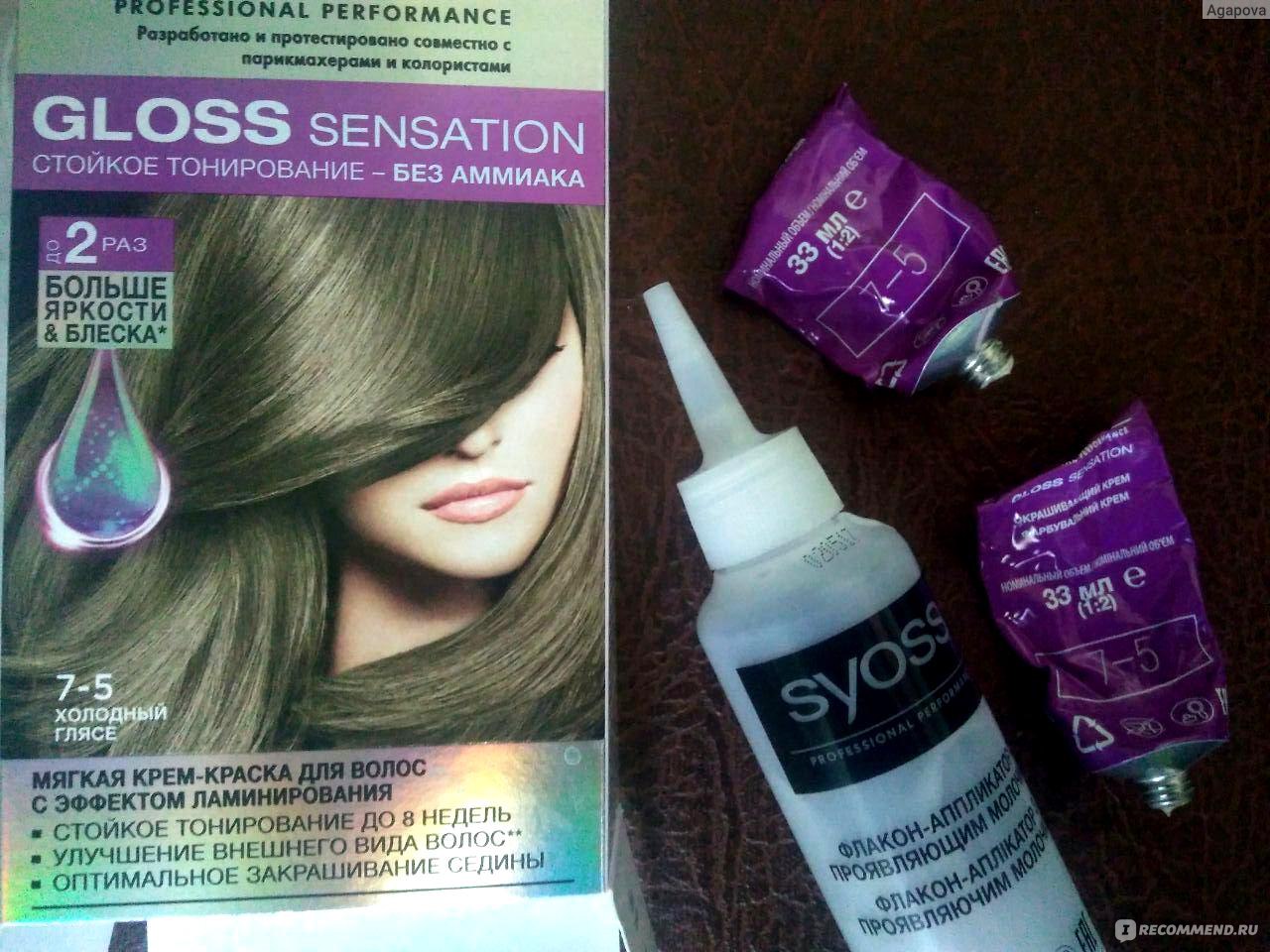 Syoss Gloss Sensation 7-5 Холодное глясе