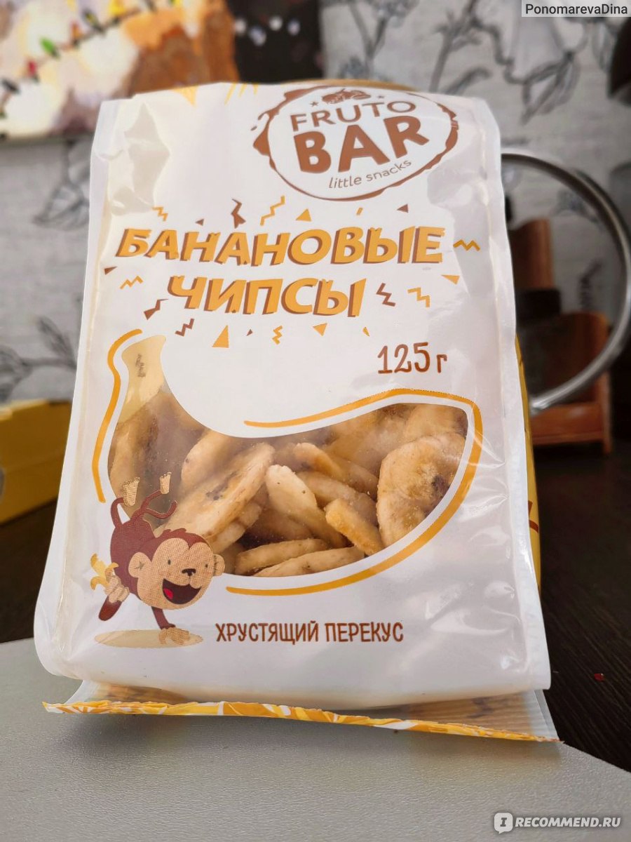 Чипсы Fruto Bar банановые - «Очень вкусные сушеные бананы из Фикс Прайса ⟹ Банановые  чипсы FRUTO BAR. Полезная сладость по низкой цене. » | отзывы