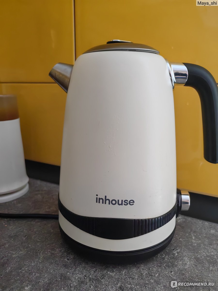 Электрический чайник Inhouse IEK-1791WB - «Удобный, симпатичный ...