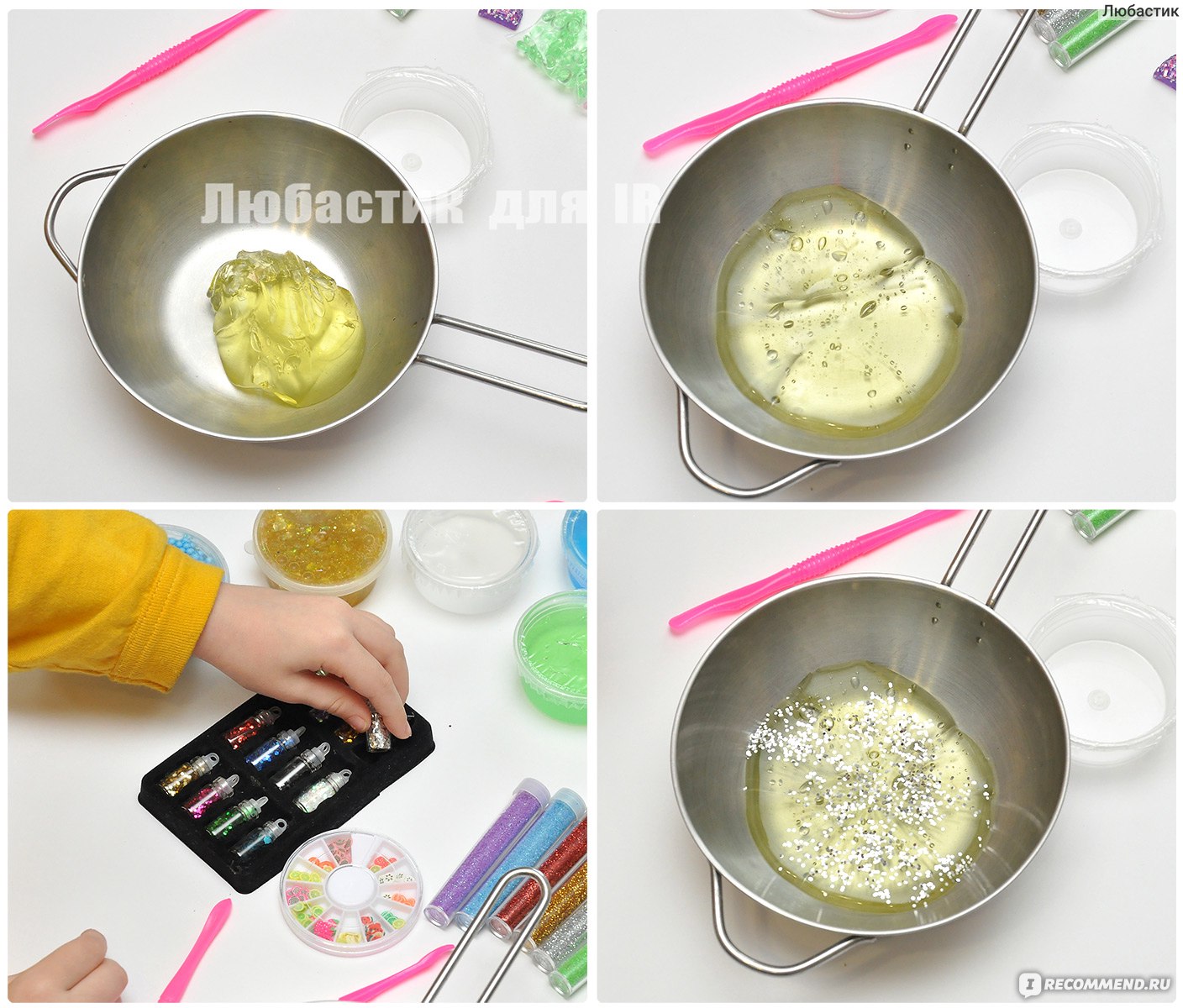 Lunoo Большой набор для изготовления слаймов DIY SLIME KIT в коробке /  Артикул: 10744688 - «Сверкающий космос, малиновый джем, искрящийся мед -  всё это о слаймах lunoo! Куча вариаций ролевых игр и